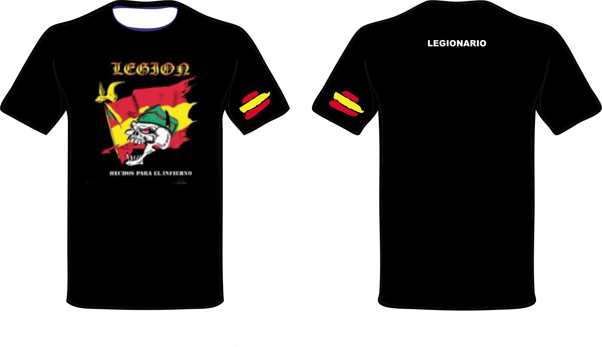 Camiseta Legión Española \" HECHOS PARA EL INFIERNO \"
